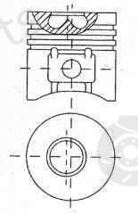  NÜRAL part 87-252507-10 (8725250710) Piston