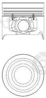  NÜRAL part 87-335107-10 (8733510710) Piston