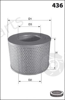  MECAFILTER part EL3157 Air Filter