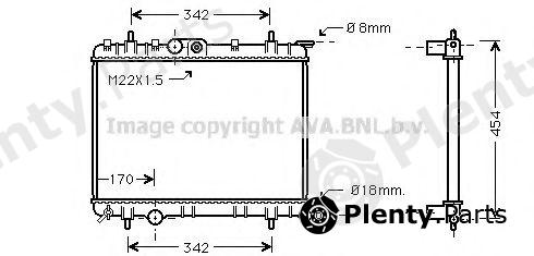  AVA QUALITY COOLING part PEA2207 Radiator, engine cooling