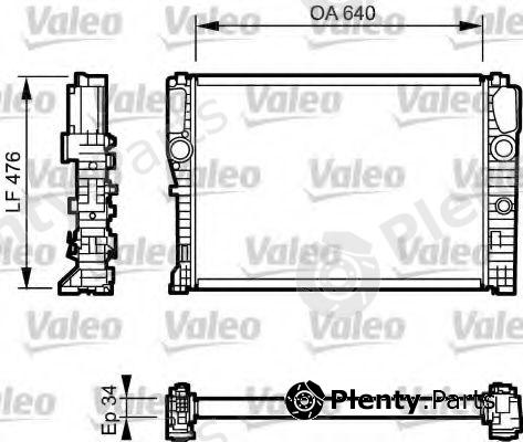  VALEO part 732870 Radiator, engine cooling