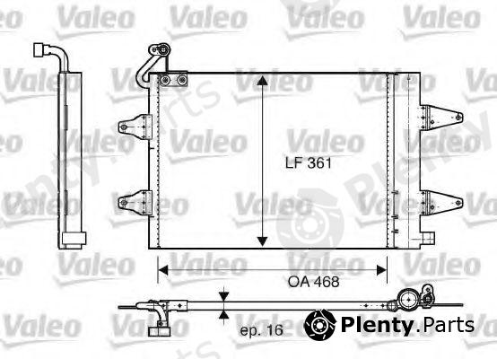  VALEO part 817686 Condenser, air conditioning