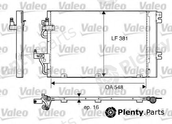  VALEO part 817839 Condenser, air conditioning