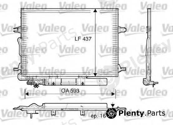  VALEO part 818003 Condenser, air conditioning