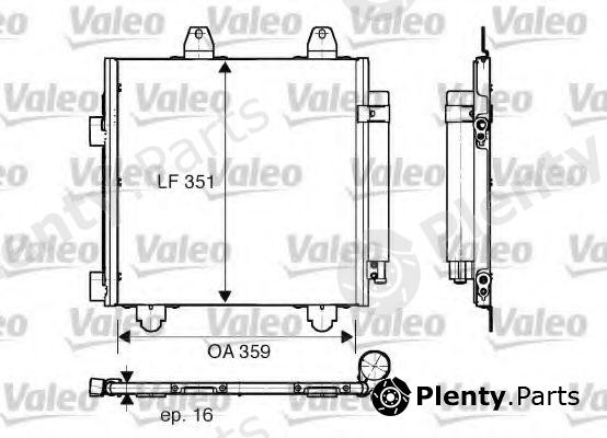  VALEO part 818013 Condenser, air conditioning