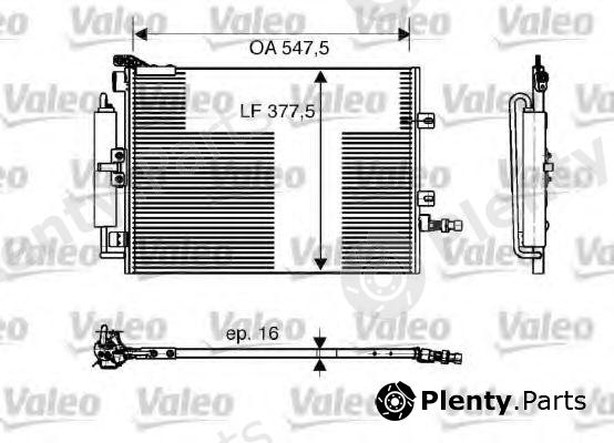  VALEO part 818166 Condenser, air conditioning