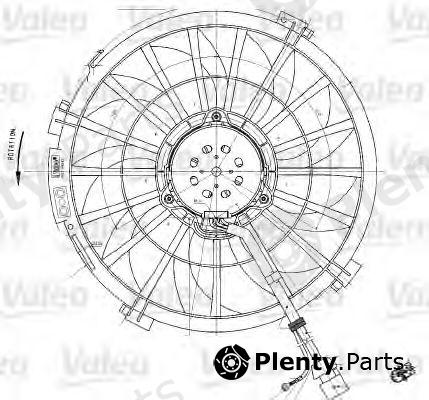  VALEO part 698542 Fan, radiator