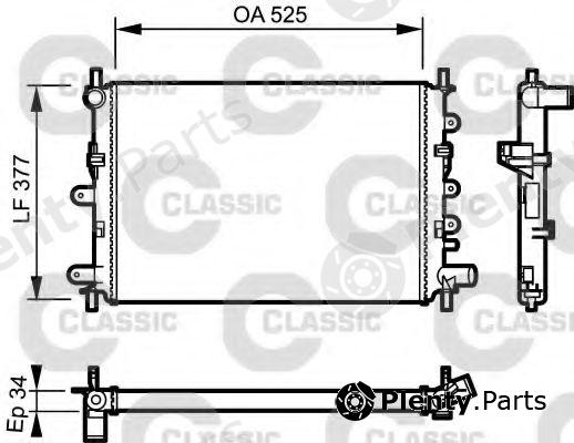  VALEO part 230856 Radiator, engine cooling