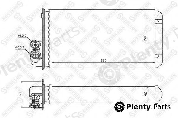  STELLOX part 10-35000-SX (1035000SX) Heat Exchanger, interior heating