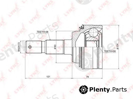  LYNXauto part CO3709 Joint Kit, drive shaft