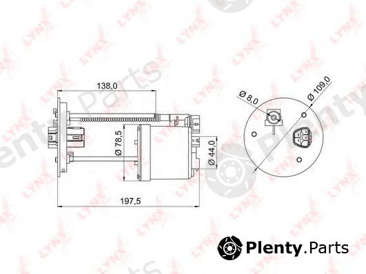  LYNXauto part LF-982M (LF982M) Fuel filter