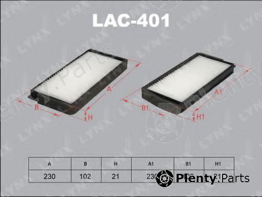  LYNXauto part LAC401 Filter, interior air