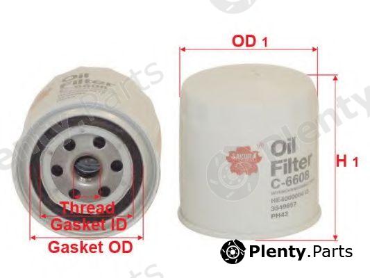  SAKURA part C6608 Oil Filter