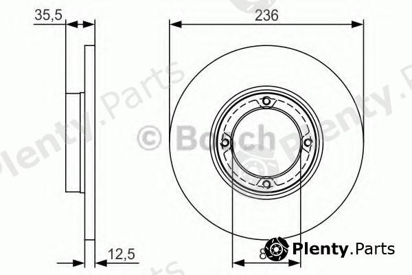  BOSCH part 0986479R81 Brake Disc
