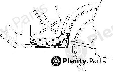  VAN WEZEL part 5858302 Foot Board, door sill
