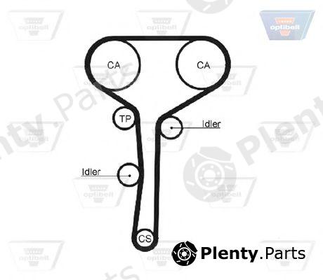  OPTIBELT part ZRK1183 Timing Belt
