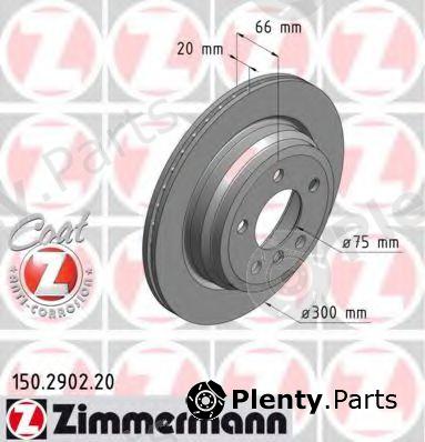  ZIMMERMANN part 150.2902.20 (150290220) Brake Disc