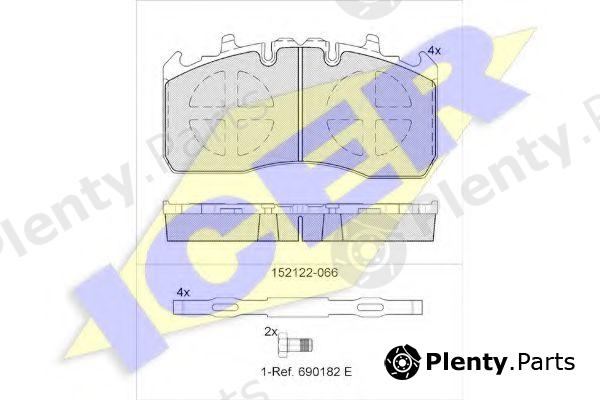  ICER part 152122-066 (152122066) Brake Pad Set, disc brake