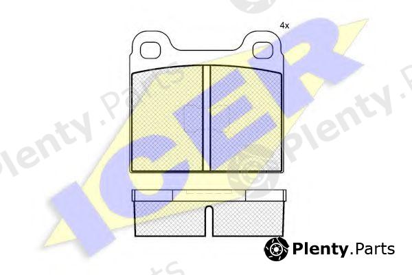  ICER part 180219 Brake Pad Set, disc brake