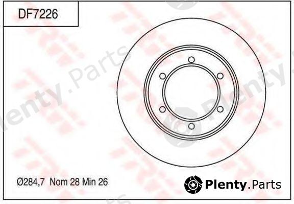  TRW part DF7226 Brake Disc