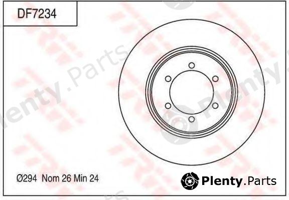  TRW part DF7234 Brake Disc