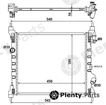  NRF part 53195 Radiator, engine cooling