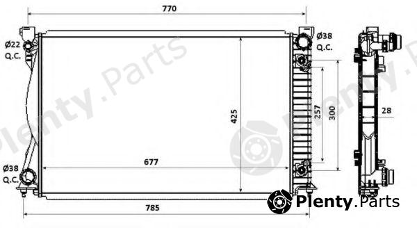  NRF part 58360 Radiator, engine cooling