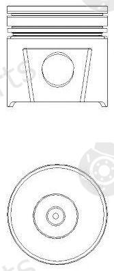  NÜRAL part 87-123721-30 (8712372130) Piston