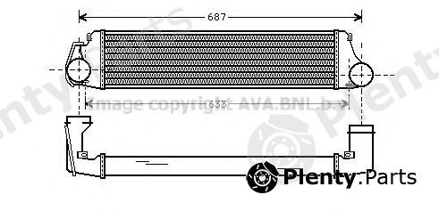  AVA QUALITY COOLING part BW4207 Intercooler, charger