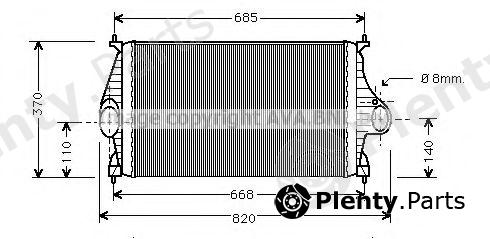  AVA QUALITY COOLING part CN4050 Intercooler, charger