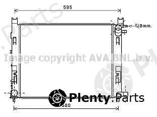  AVA QUALITY COOLING part DAA2008 Radiator, engine cooling