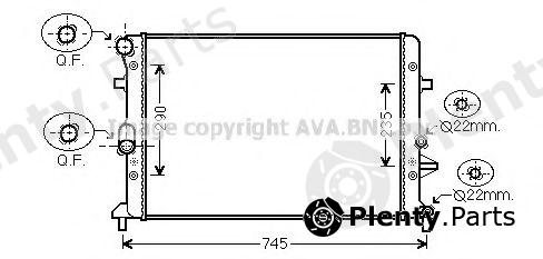  AVA QUALITY COOLING part VWA2289 Radiator, engine cooling