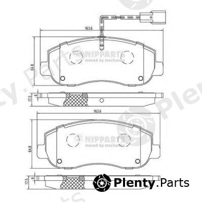  NIPPARTS part N3601105 Brake Pad Set, disc brake