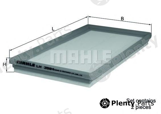  MAHLE ORIGINAL part LX3594/S (LX3594S) Air Filter