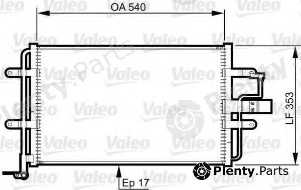  VALEO part 814357 Condenser, air conditioning
