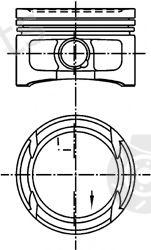  KOLBENSCHMIDT part 99909620 Piston