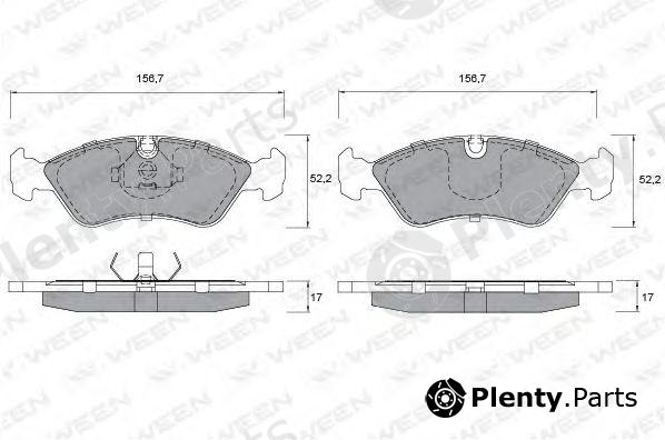  WEEN part 151-1181 (1511181) Brake Pad Set, disc brake