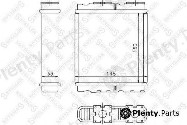  STELLOX part 10-35077-SX (1035077SX) Heat Exchanger, interior heating