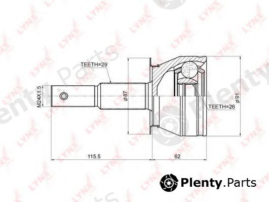  LYNXauto part CO-3675 (CO3675) Joint Kit, drive shaft