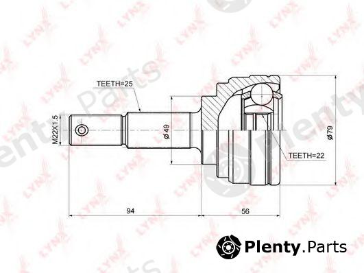  LYNXauto part CO3678 Joint Kit, drive shaft