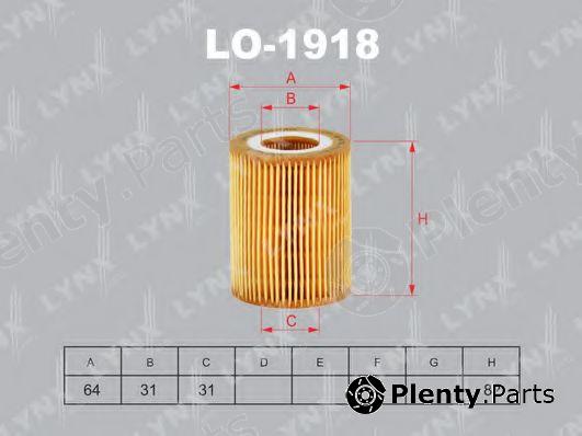  LYNXauto part LO-1918 (LO1918) Oil Filter