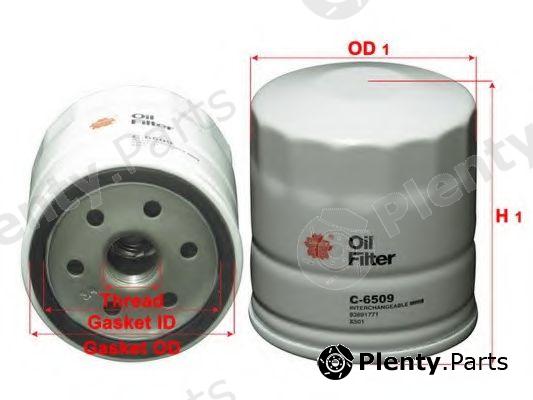  SAKURA part C-6509 (C6509) Oil Filter
