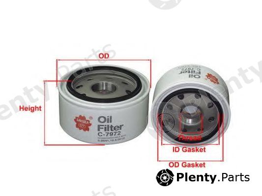  SAKURA part C7972 Oil Filter