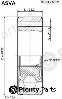  ASVA part MEIU5002 Joint Kit, drive shaft