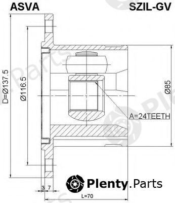  ASVA part SZILGV Replacement part