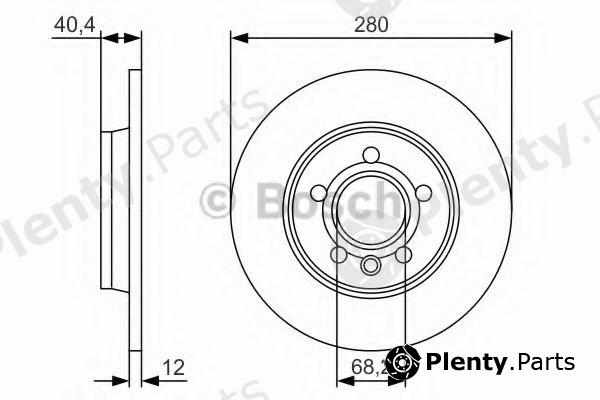  BOSCH part 0986479R91 Brake Disc