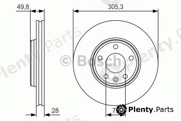  BOSCH part 0986479R93 Brake Disc