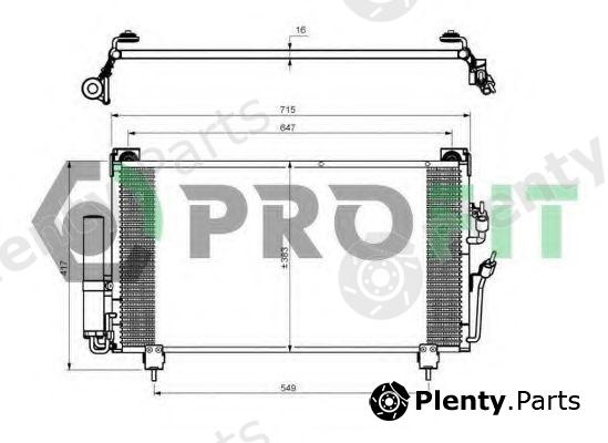  PROFIT part PR1602C1 Condenser, air conditioning