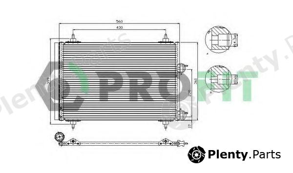  PROFIT part PR1905C1 Condenser, air conditioning