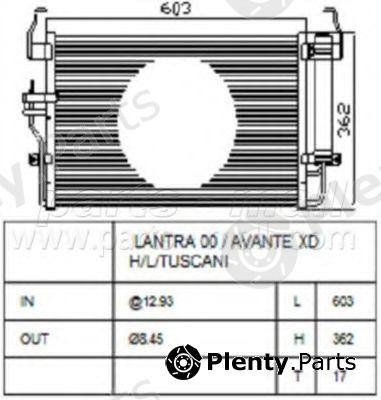  PARTS-MALL part PXNCA072 Condenser, air conditioning